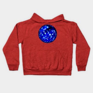 Merry Christmas Blue Ball Decoration Kids Hoodie